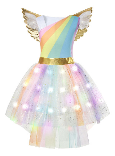 Vestido De Princesa 3d Para Niña, Elsa Anna Aurora, Fiesta I