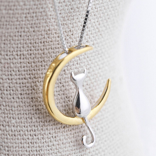 Collar Gato En La Luna + Cajita De Regalo!