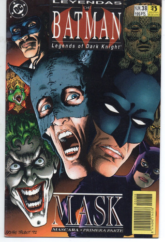 Leyendas De Batman / Mask / Mascaras / Dc Comics /  Zinco