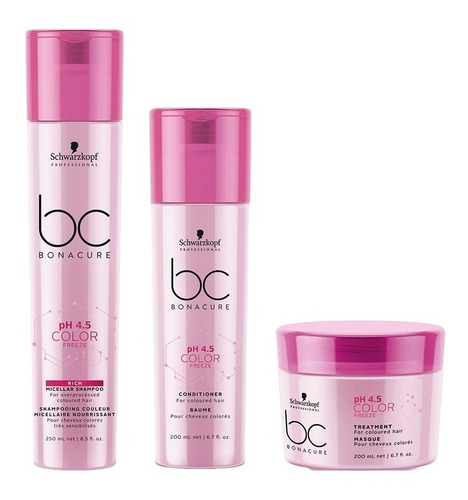 Imagen 1 de 3 de Tratamiento Cabello Dañado Y Teñido Schwarzkopf Color Freeze