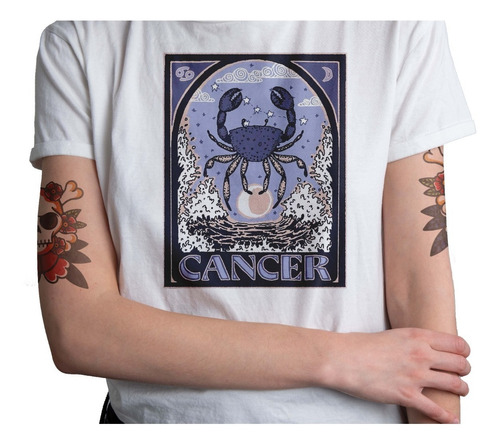 Polera Cancer Zodiaco Astrologia Signo Hombre Mujer 2