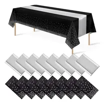 Comprar ''set Manteles Desechables Y Camino De Mesa Satín Para Event