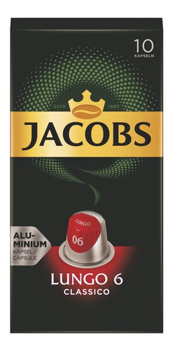 Cápsulas Nespresso Compatibles Café Jacobs Lungo Clásico