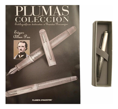 Plumas De Coleccion- Edgar Allan Poe Con Revista