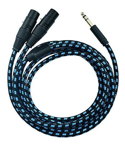 Ihurllu Cable Hembra De 1/4 Trs A Xlr Doble, 0.250 in Equili