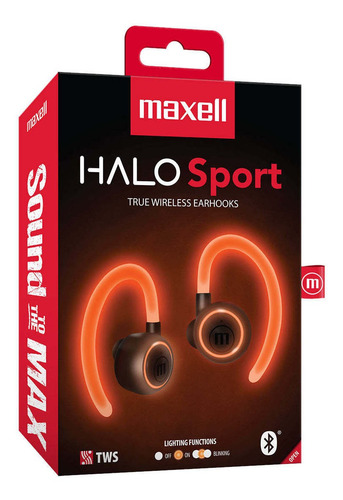 Audifonos Bluetooth Maxell Eb-bttwsh Bt Tws Halo Sport Neon