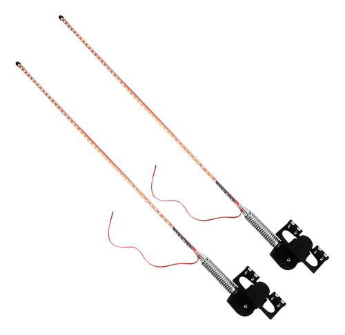 2 Luces De Antena Parpadeantes, Lámpara Led De Látigo