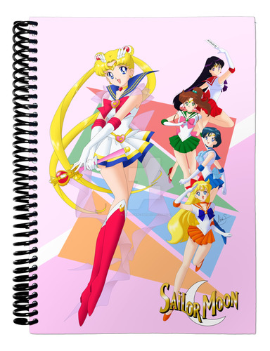 Cuaderno Sailor Moon Tapa Dura X100 Rayado A5