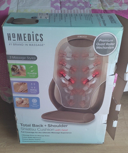 Homedics 510h Masajeador Shiatsu Premium Cuádruple Con Calor