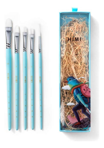 Set De 5 Pinceles Himi Gouache / Watercolor Brush Acuarela 