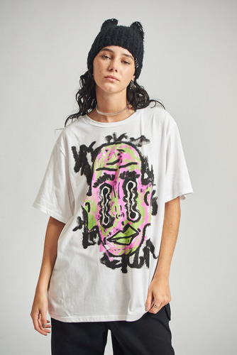 Remera Wall Face De Algodon Mujer 47 Street