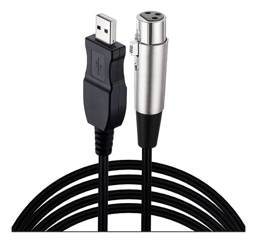 Cable Usb-xlr Dmx Usb Hembra 3mt Studio Link Microfono Canon