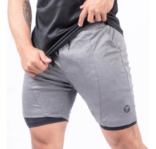 Short Deportivo Crack 2 En 1 Tenfit