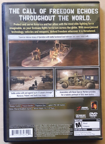 Jogo Ps2 Socom 3 Us Navy Seals Midia Física Original Zerado (Usado)