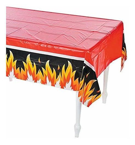 Fun Express 13678332 54 X 108 En Bombero Party Mantel De Pla