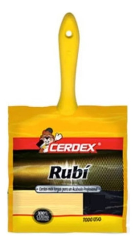 Brocha Profesional Cerdex Rubi De 6 Pulgadas = 150 Mm