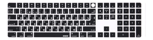 Funda De Teclado De Silicona Negra Rusa Para Teclado M1