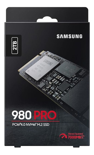 Samsung Ssd M.2 980 Pro 2tb Pcie Nvme Gen4 Interno Gaming