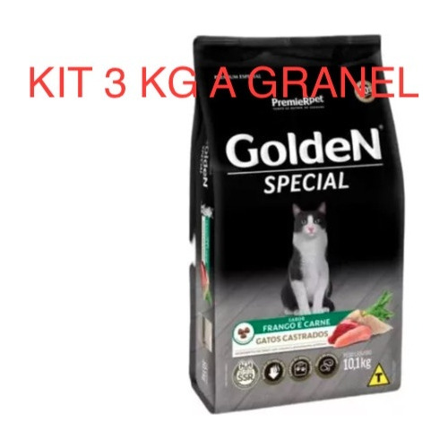 3 Kg A Granel Golden Special  Gatos Castrados Frango E Carne