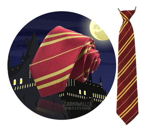 Imagen 1 de 10 de Corbata Gryffindor Hogwarts Harry Potter Disfraz
