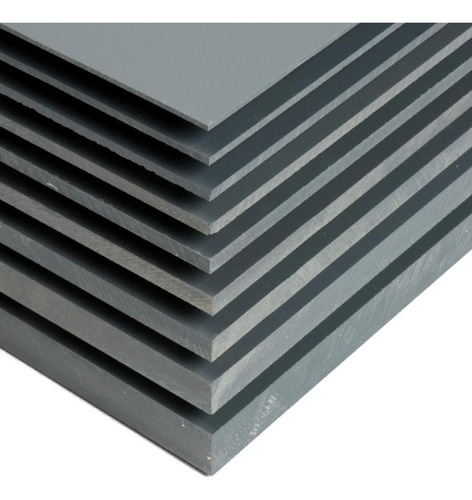 Lamina De Pvc Gris Plomo 244 X 122 X 18 Madenor 