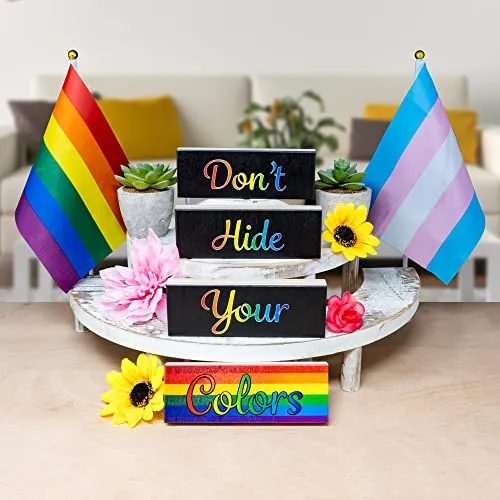 Regalos Lgbt, No Escondas Tus Colores, Conjunto De 4 Bl...