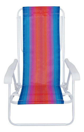 Kit 2 Cadeiras De Praia Aço + Carrinho De Praia Com Avanço