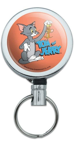 Tom And Jerry Best Friends Heavy Duty Metal Retractable Reel