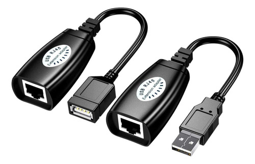 Cabo Extensor Usb Am Via Cabo De Rede Rj45 Cat5 Cat6