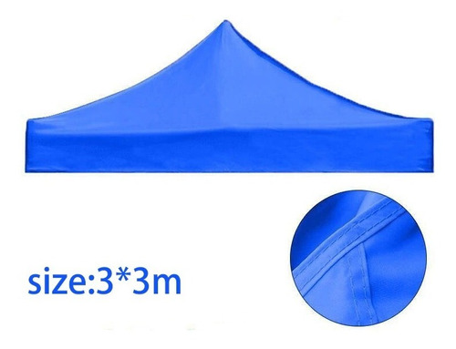 Carpa De Toldo Araña Plegable 3x3 Engomada Color Azul 600d