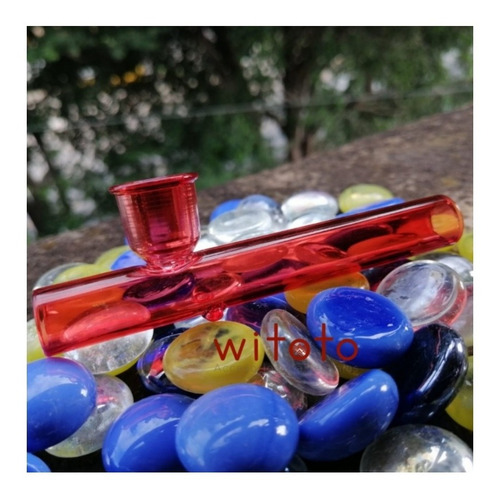 Pipa De Vidrio Roja