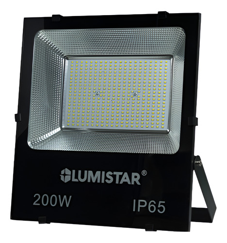 Reflector Led 200w Para Exteriores Multivoltaje 65k Luz Fria