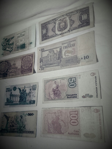 Billetes Antiguos Coleccionables De México Y Sudamérica (Usado)