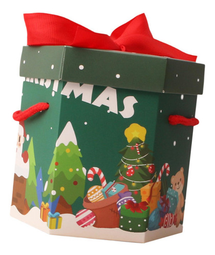 6 Caja De Regalo De Navidad, Contenedor De Dulces Para Las