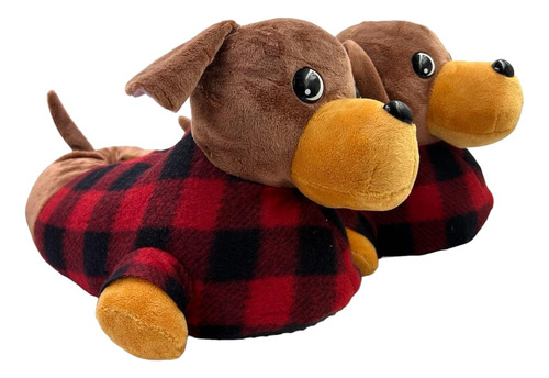 Pantuflas Perro Perrito Algodón Antiderrapante Peluche