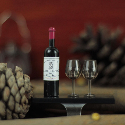 6 Botellas De Vino En Miniatura Para Casa De Muñecas,