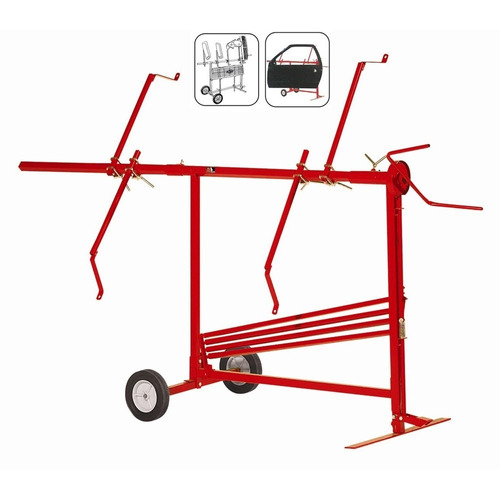 Rack Soporte De Chapista Con Ruedas Para Pintar Piezas