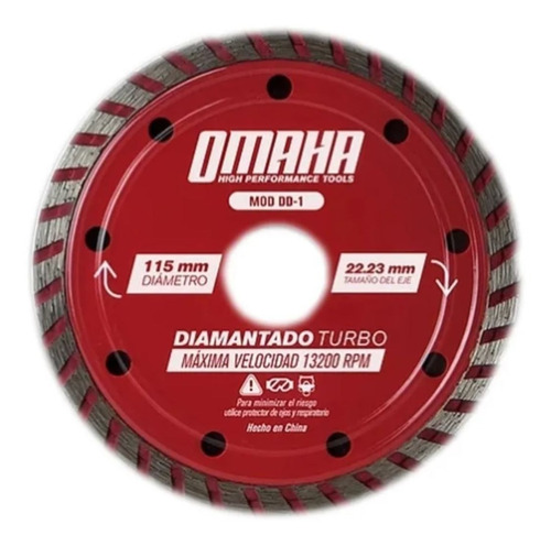 Disco Corte Diamantado Turbo Omaha 115 X 22mm