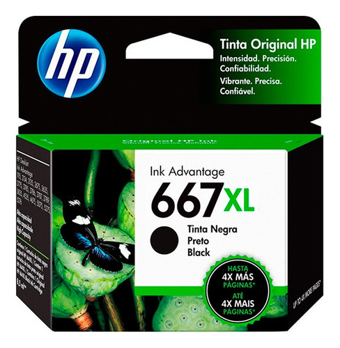 Cartucho Original Hp 667xl Negro 2375/2775 - Composystem