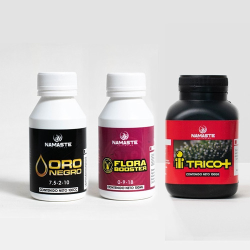 Combo Trico+ Oro Negro Y Flora Booster 100 Ml Ballester Grow