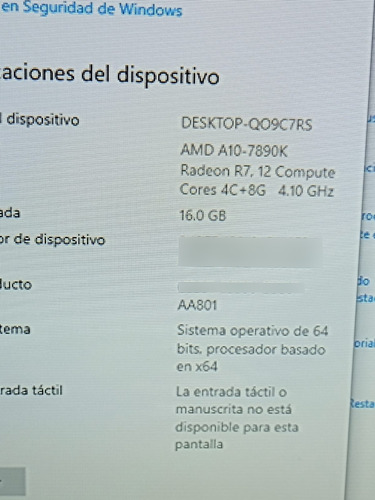 Computadora Amd A10 (Usado)