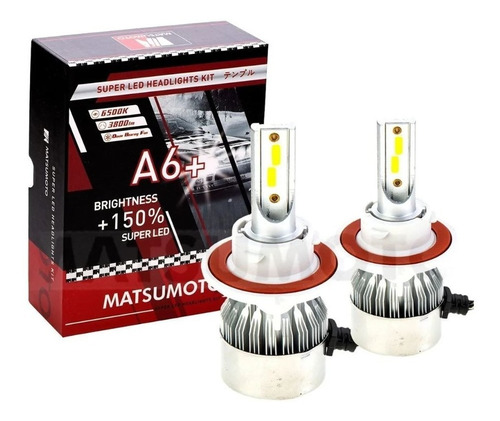 Kit 2 Ampolletas Led 9006 6000k A6+ Matsumoto Bama Supplies