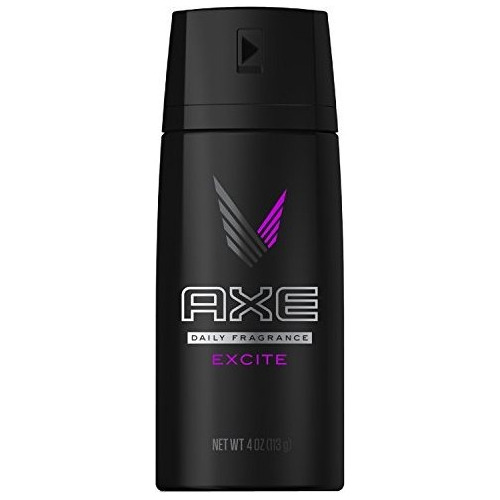 Axe Corporal Para Hombres, Excite (4 Onzas Pack De 3)