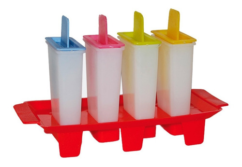 Heladito Freezer Con Moldes Y Base Pack X4 Colombraro