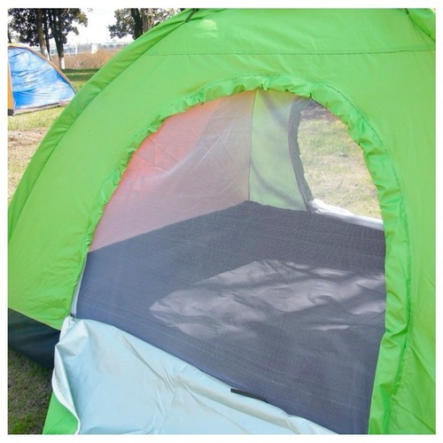 Carpa Camping Semi Impermeable 4 Personas Armable Colores