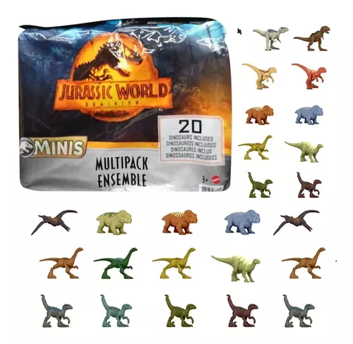 Mega Pack Dinos Jurassic World Pack 20 Mini Dinosaurios