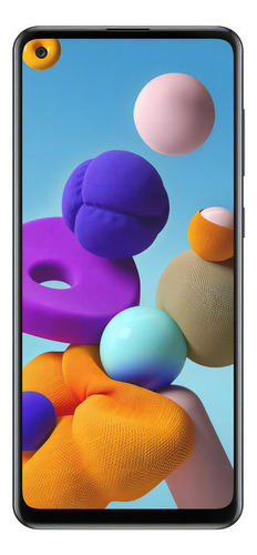 Celular Smartphone Samsung Galaxy A21s - 4gb Ram A217m 64gb Preto - Dual Chip