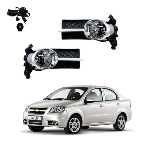 Kit De Neblineros Chevrolet Aveo Sedan 2008 - 2016 