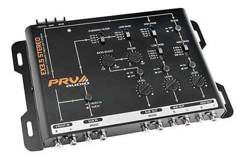 Prv Audio Ex3.5 Stereo 3 Way Electronic Crossover, Opciones.