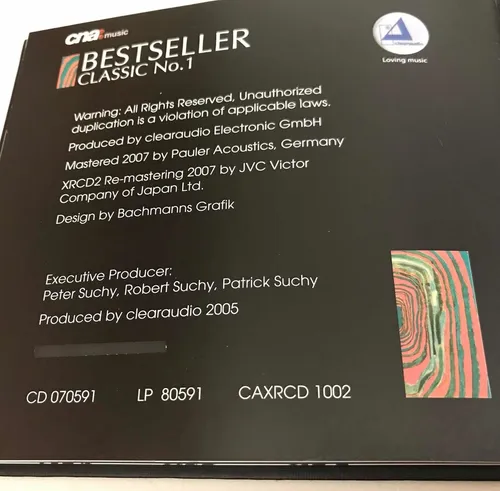 Xrcd2 Cd Clearaudio Original Mastertape Super Raro Ed Limit
